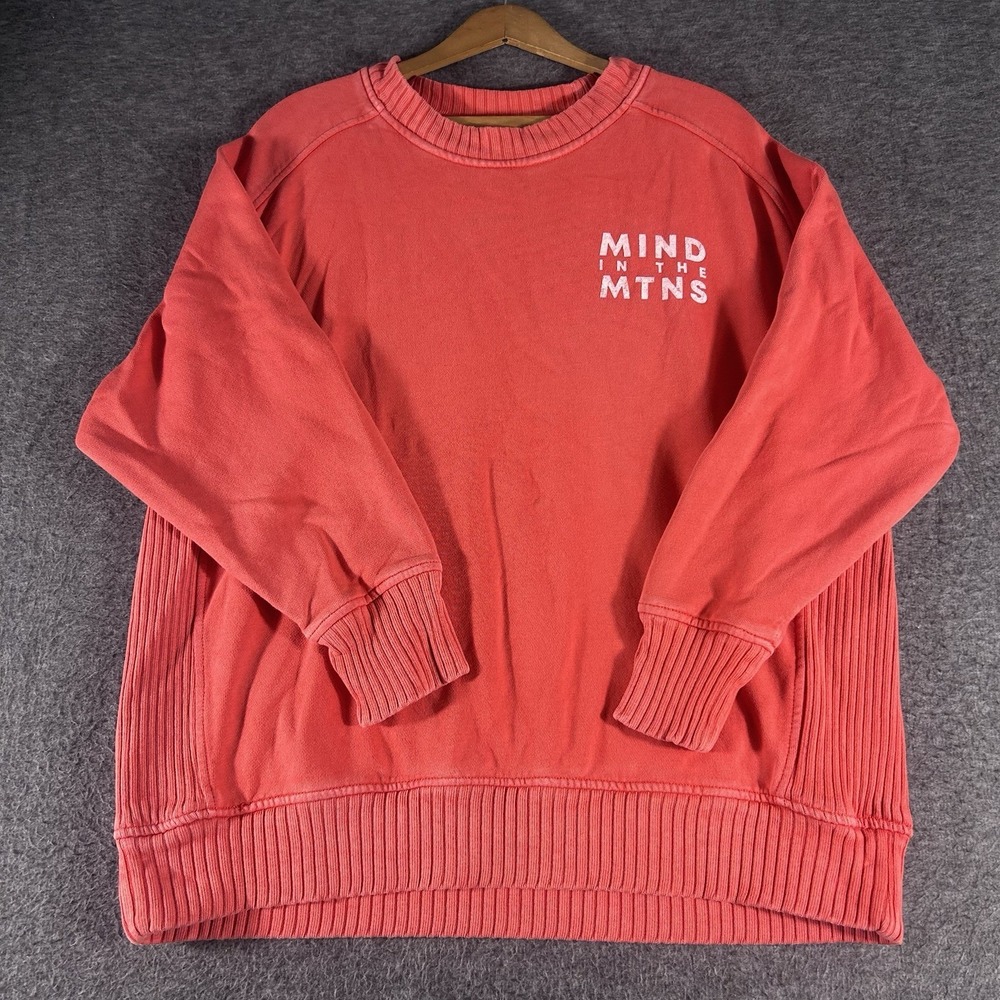 Aerie Mind‎ On The Mountains Graphic Sweatshirt Womens Oversized Sweatshirt SZ S